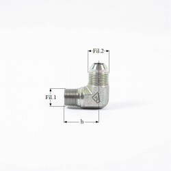 ADAPTEUR MALE 1/8G.CO.-1/2JIC 90°