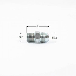 ADAPTEUR MALE 1/4G.CO.-9/16JIC